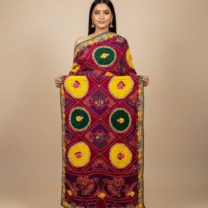 Traditional Rajasthani Bandhani Style Saree