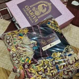 Handcrafted Rajasthani Bandhani Saree with Heavy Embroidered Border